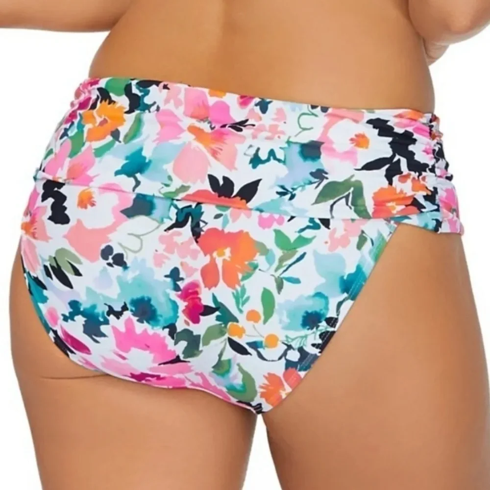 Island Escape Honey Bloom Printed Bikini Bottoms
